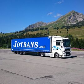 Jotrans auf dem Weg nach Italien
